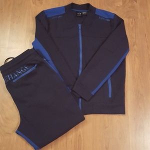 armani exchange jogger suit